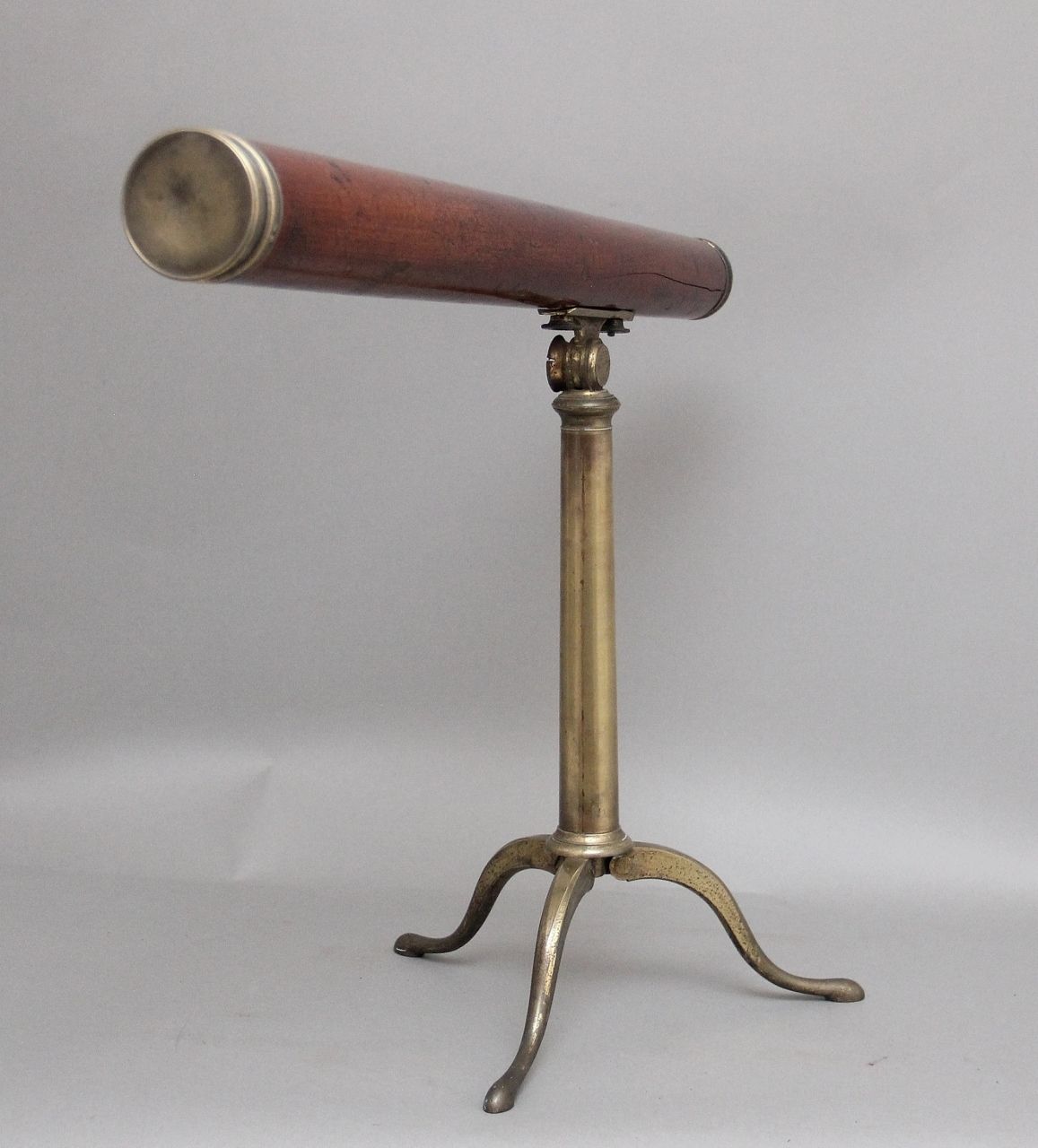18th Century Mahogany And Brass Telescope By Nairne & Blunt Of London photo for sale