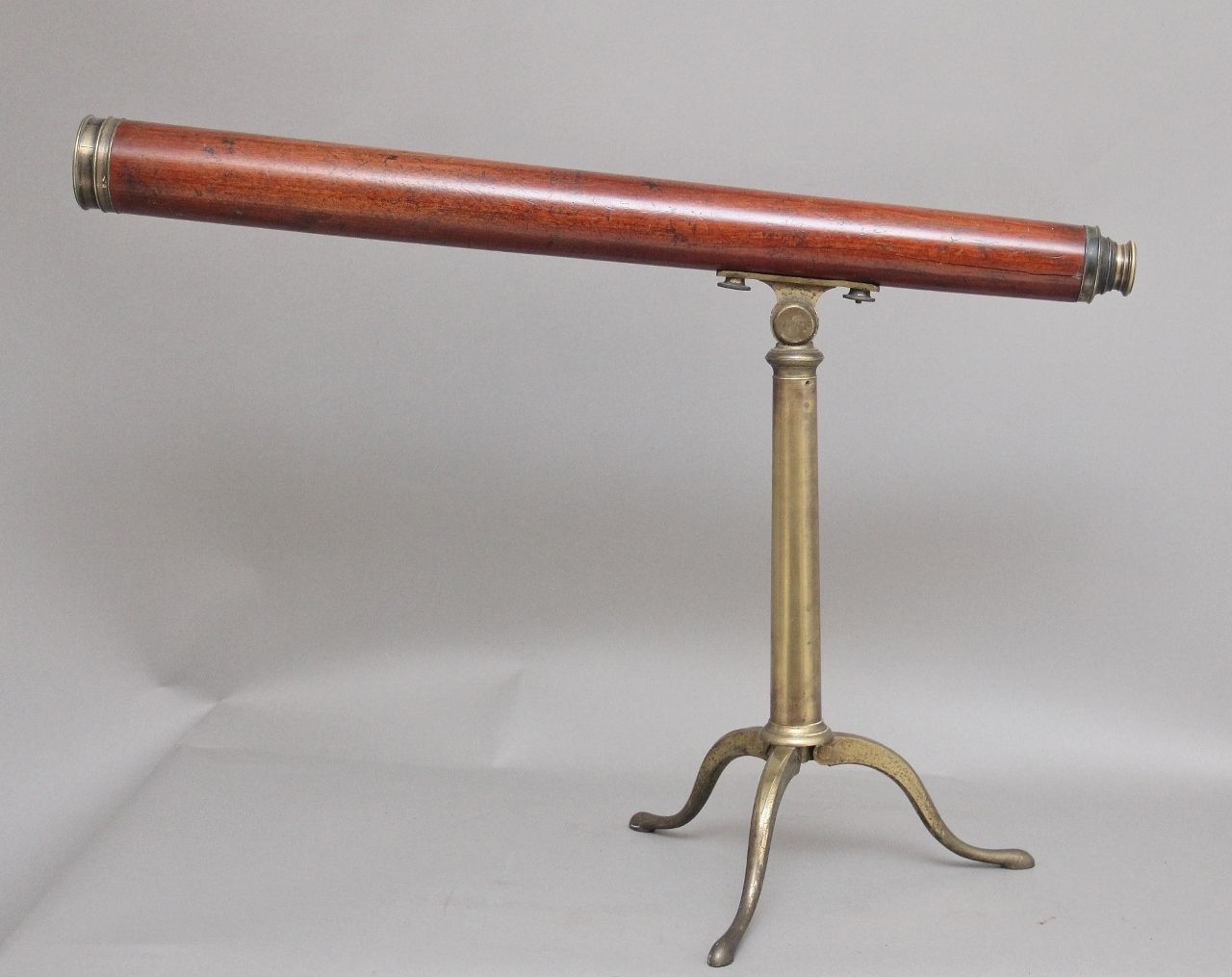 18th Century Mahogany And Brass Telescope By Nairne & Blunt Of London photo Home Decor