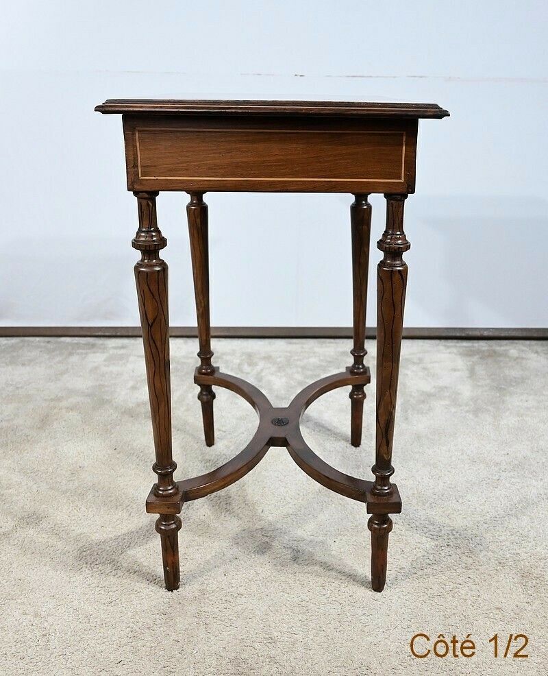photo vinterior Small Marquetry Table, Louis XVI Style, 19th Century