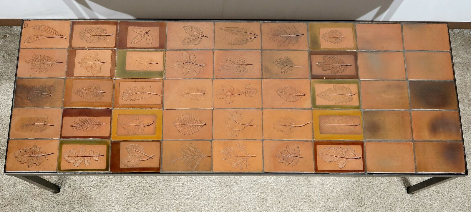 Vallauris Ceramic Coffee Table, Signed R. Capron, Les Herbiers Collection – 1960 photo furniture