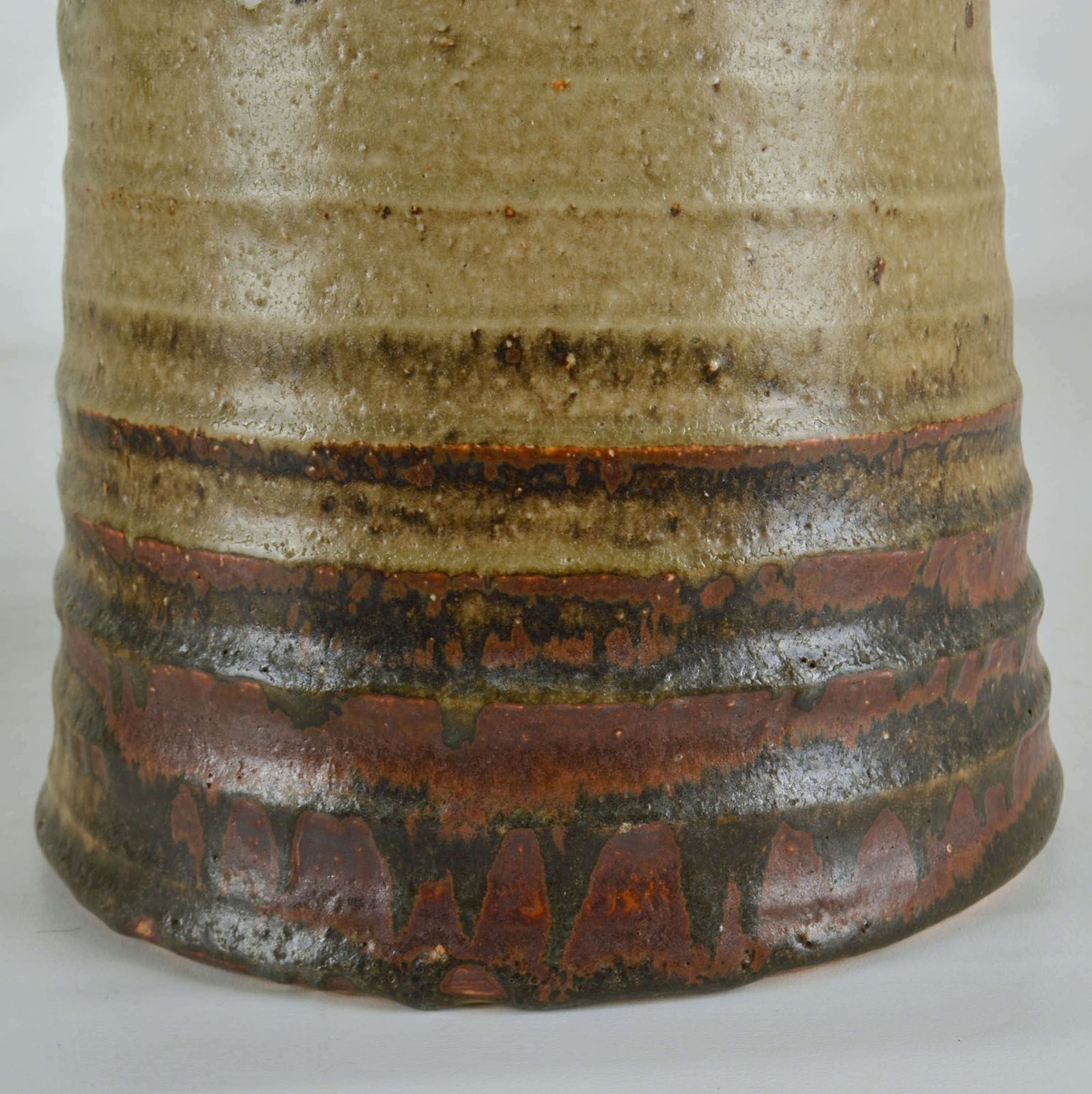 Tall Mid Century Ceramic Studio Vases In Earth Tones By Mobach photo buy