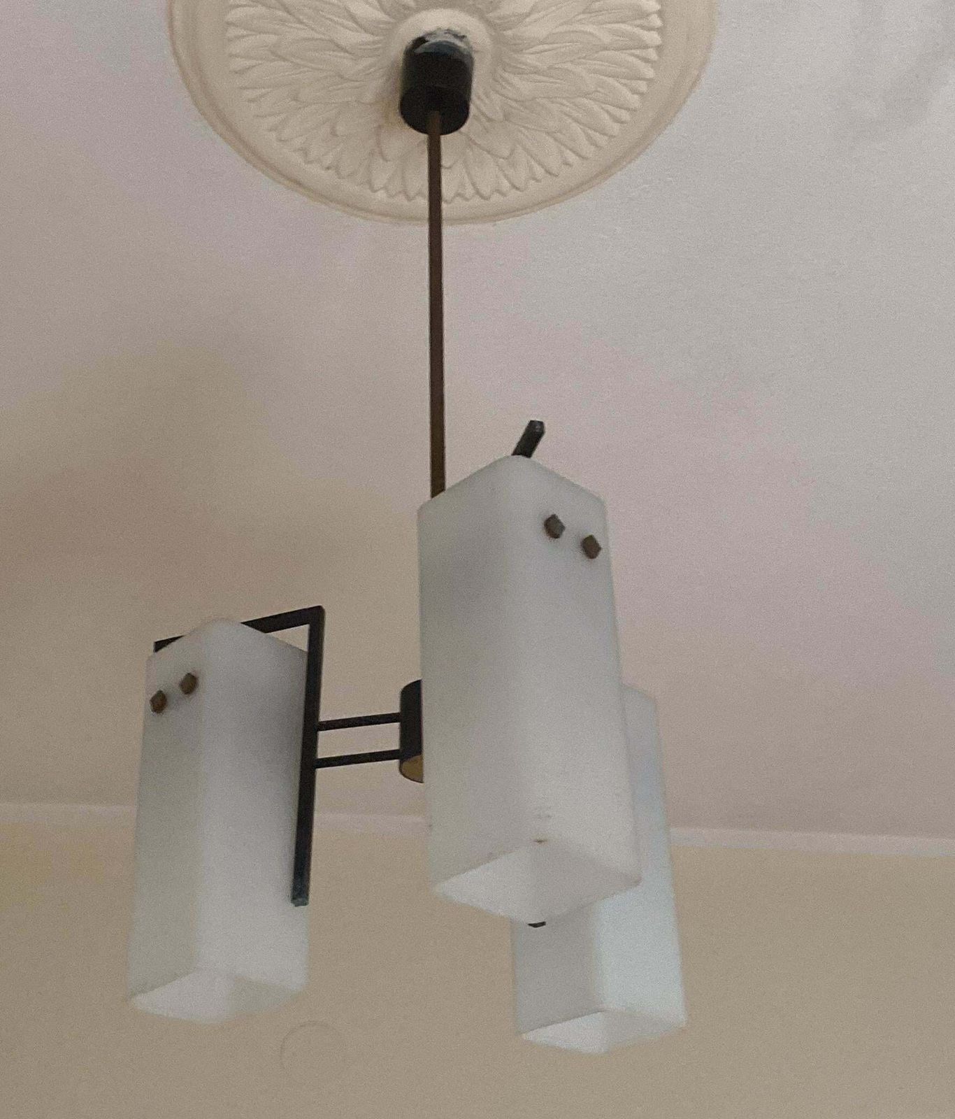 Italian Mid Century Chandelier By Stilnovo, 1950s photo 1051.0