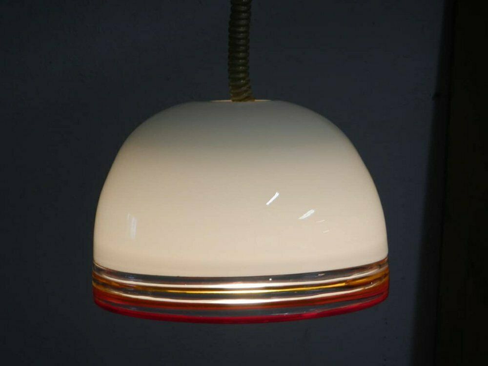Leukos Semi Trans Chandeliers By Leucos, 1970s, Set Of 2 photo Lighting