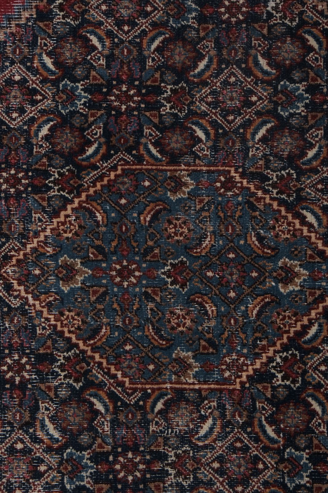 2250.0 1960s Vintage Mid Century Hand Knotted Red Anatolian Rug 7'1'' X 10'7'' photo