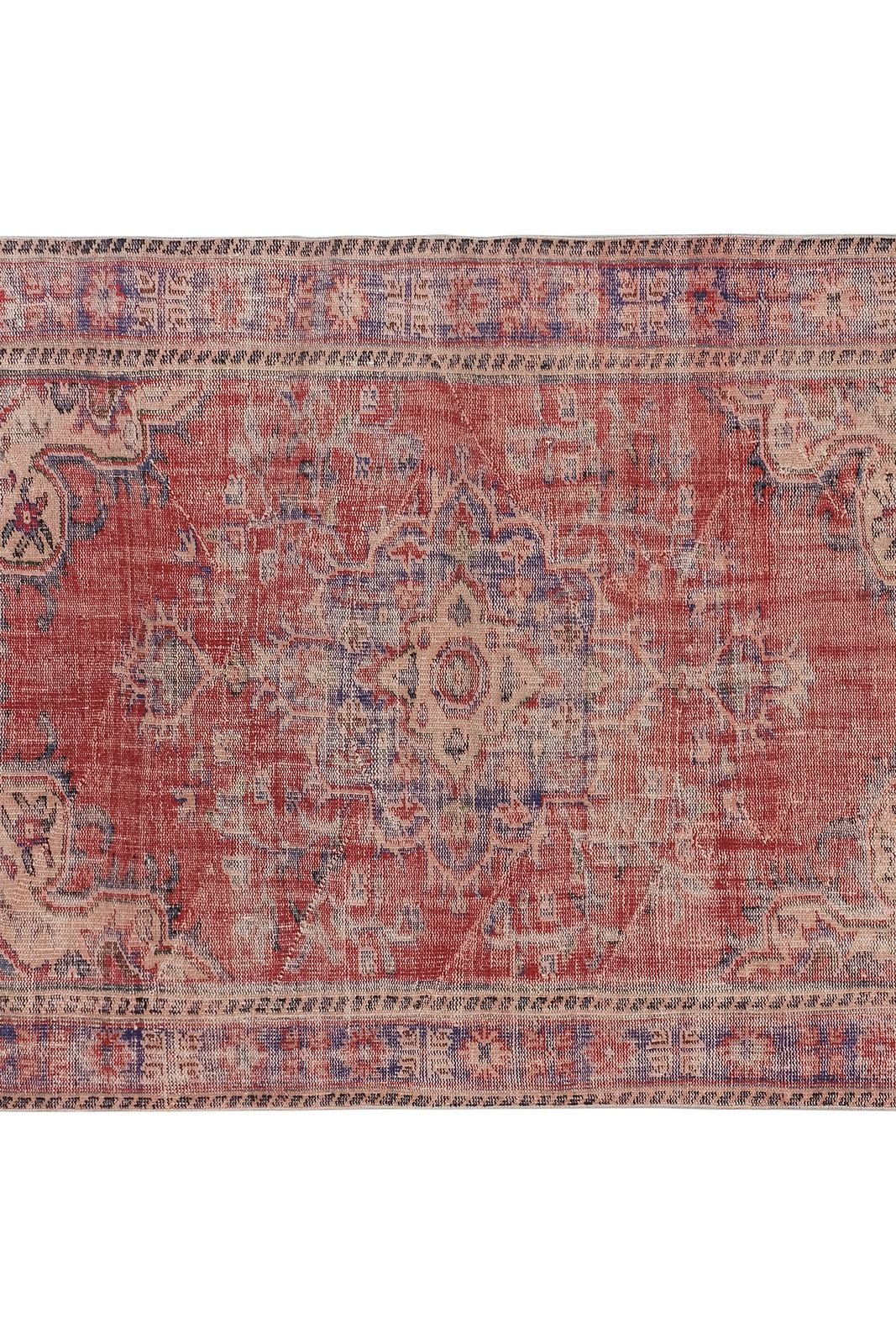 1960s Vintage Distressed Turkish Rug 5'12'' X 9'1'' photo vinterior