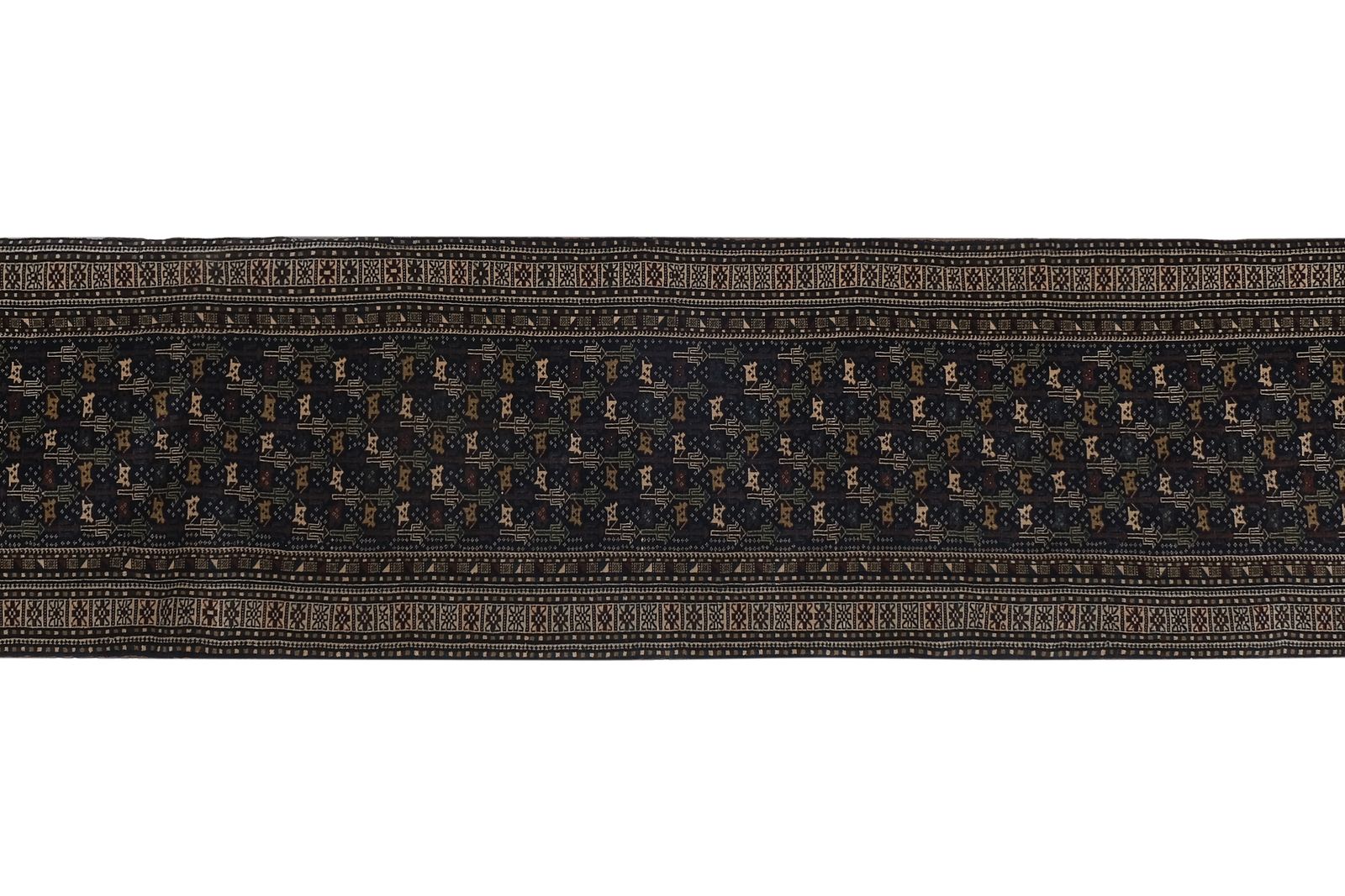 1960s Vintage Caucasian Runner Rug 2'9'' X 13'10'' photo vintage