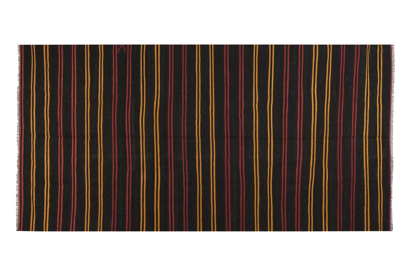 Turkish Organic Wool Goat Hair Kilim Rug photo Textiles