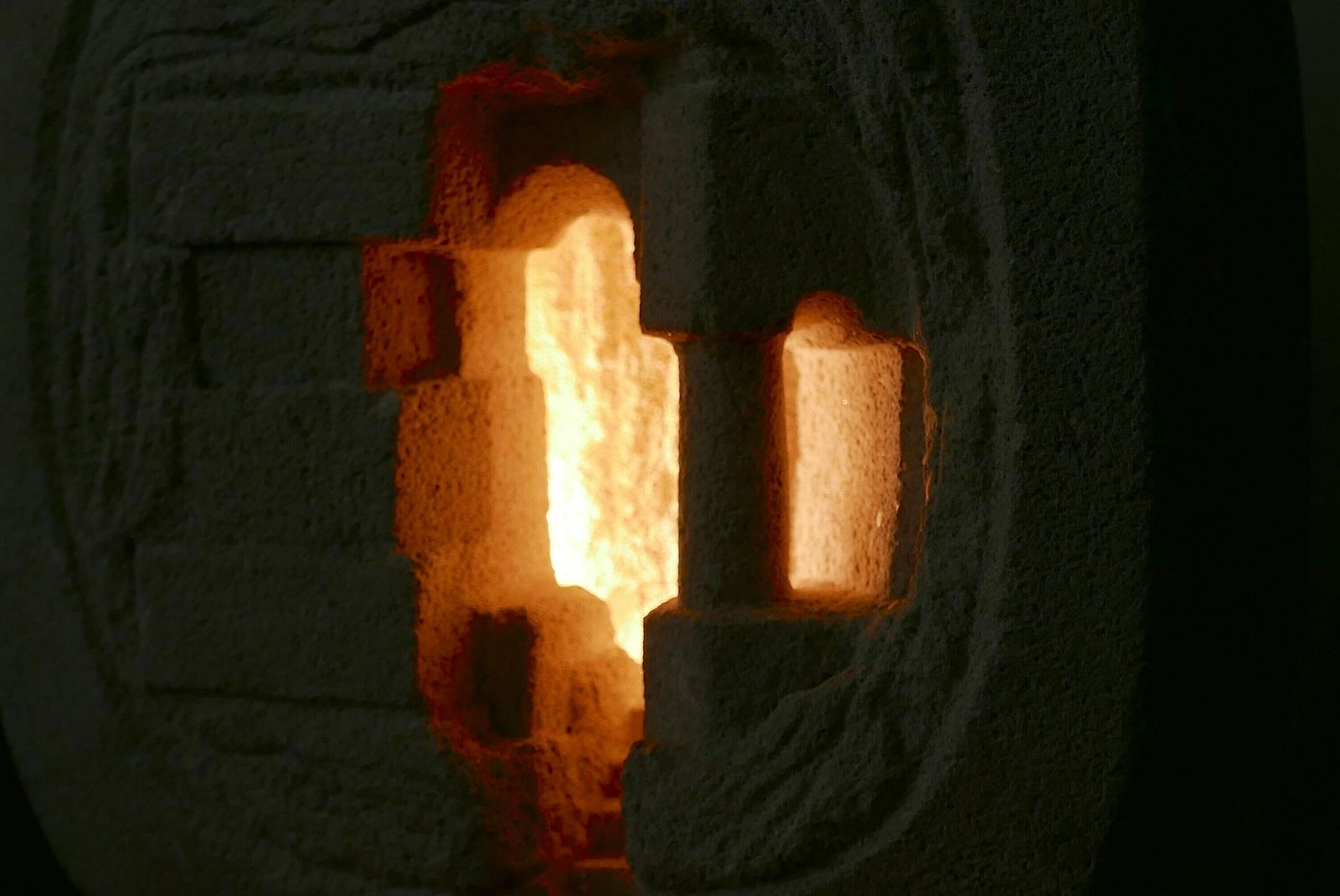 photo furniture French Architectural And Sculptural Stone Lamp By Arsène Galisson, 1960s / Table Lamp, Carved, Column, Architecture