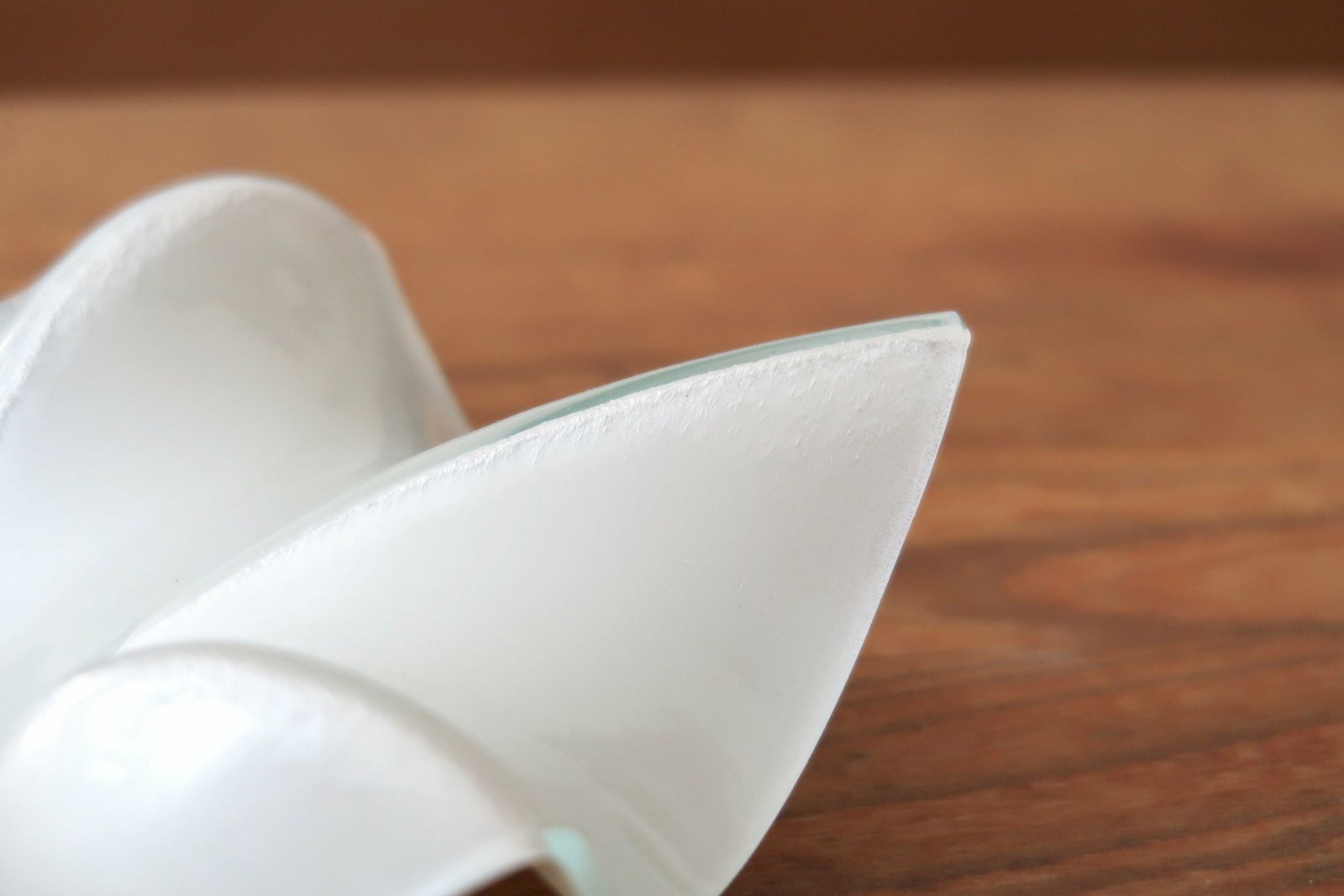 Coupe en verre française signée Pierre Cardin, années 1970 / Coquille, sculpture, vide-poche, art photo 290.0