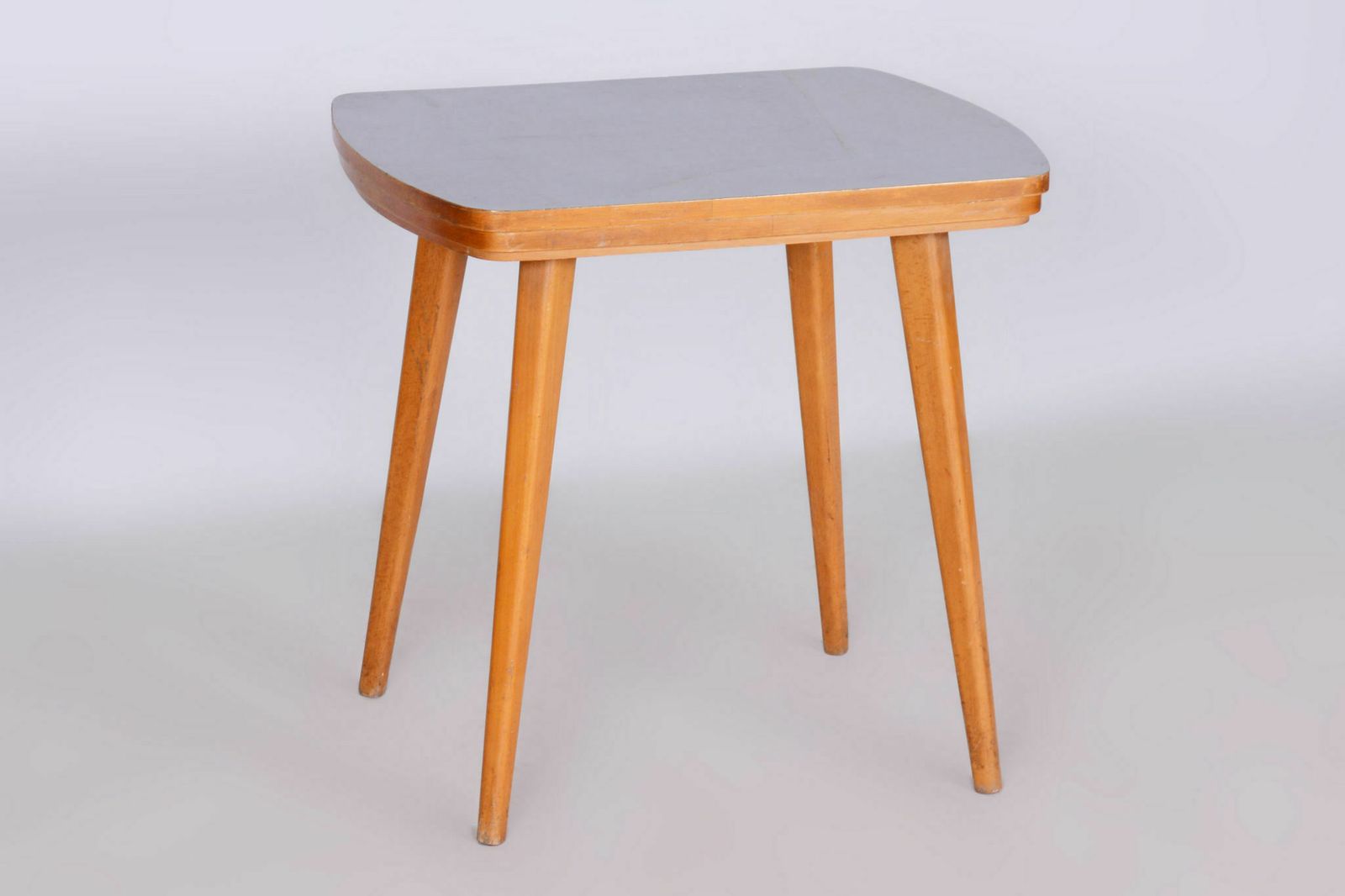 Restored Midcentury Coffee Table, Beech, Umakart, Revived Polish, Czechia, 1950s photo 300.0
