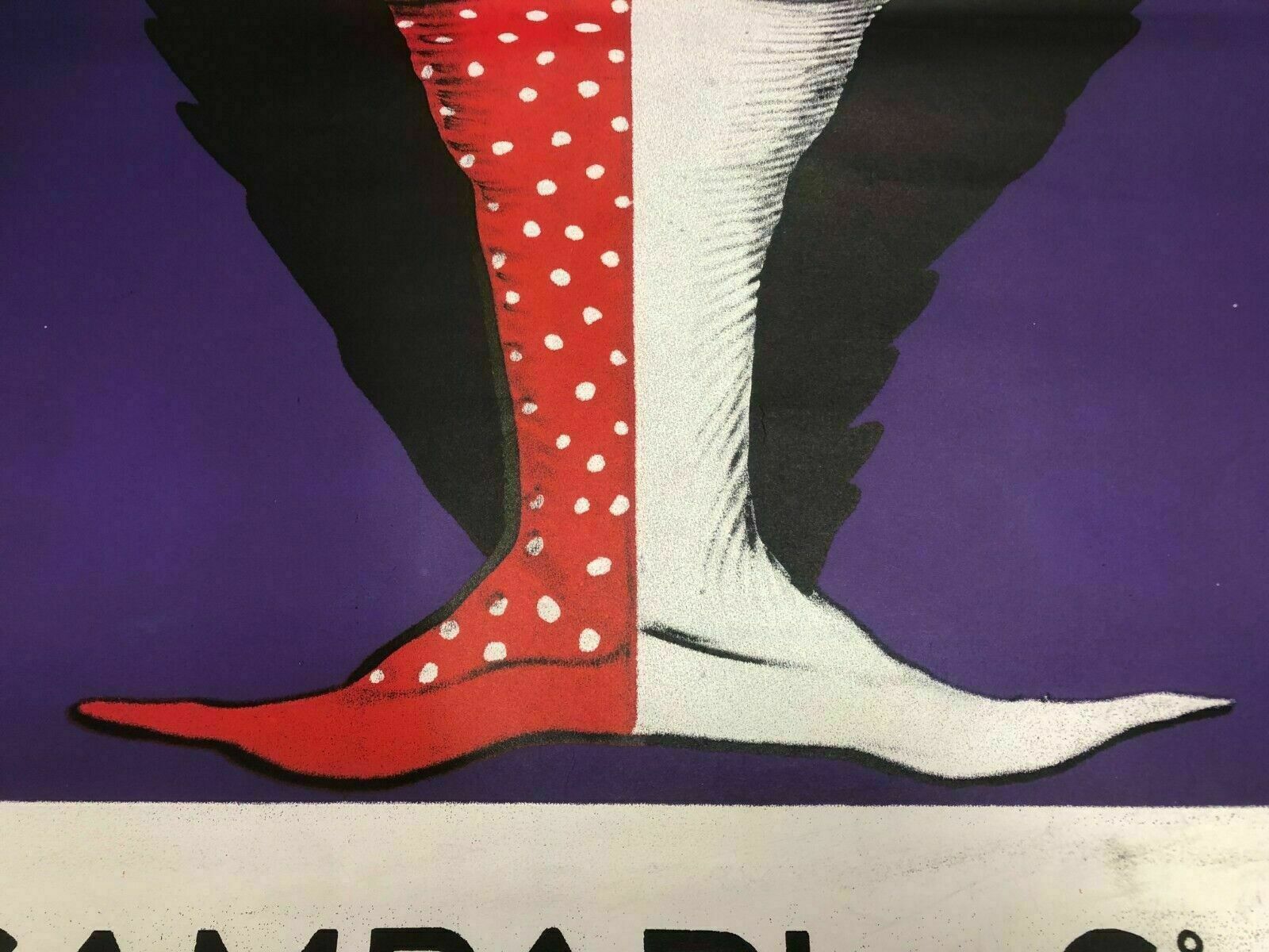 Leonetto Cappiello, 1950   Campari   Original Lithographic Vintage Affiche   Cm 140 X 100   In 55,1 X 39,4 photo vinterior