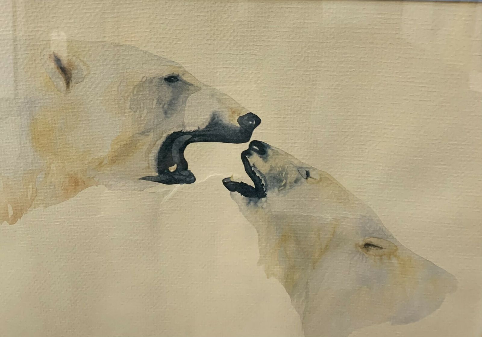Limited Edition Polar Bear Print. Signed And Dated By The Artist 1982 photo furniture