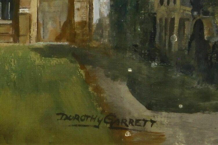 Oil On Board Of St Edmundsbury Cathedral, Bury St. Edmunds By Dorothy Garrett photo for sale