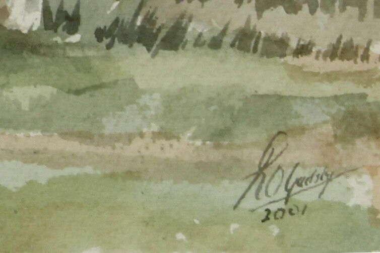 Watercolour By Gadsby. St. Benet's Abbey, Horning. photo furniture