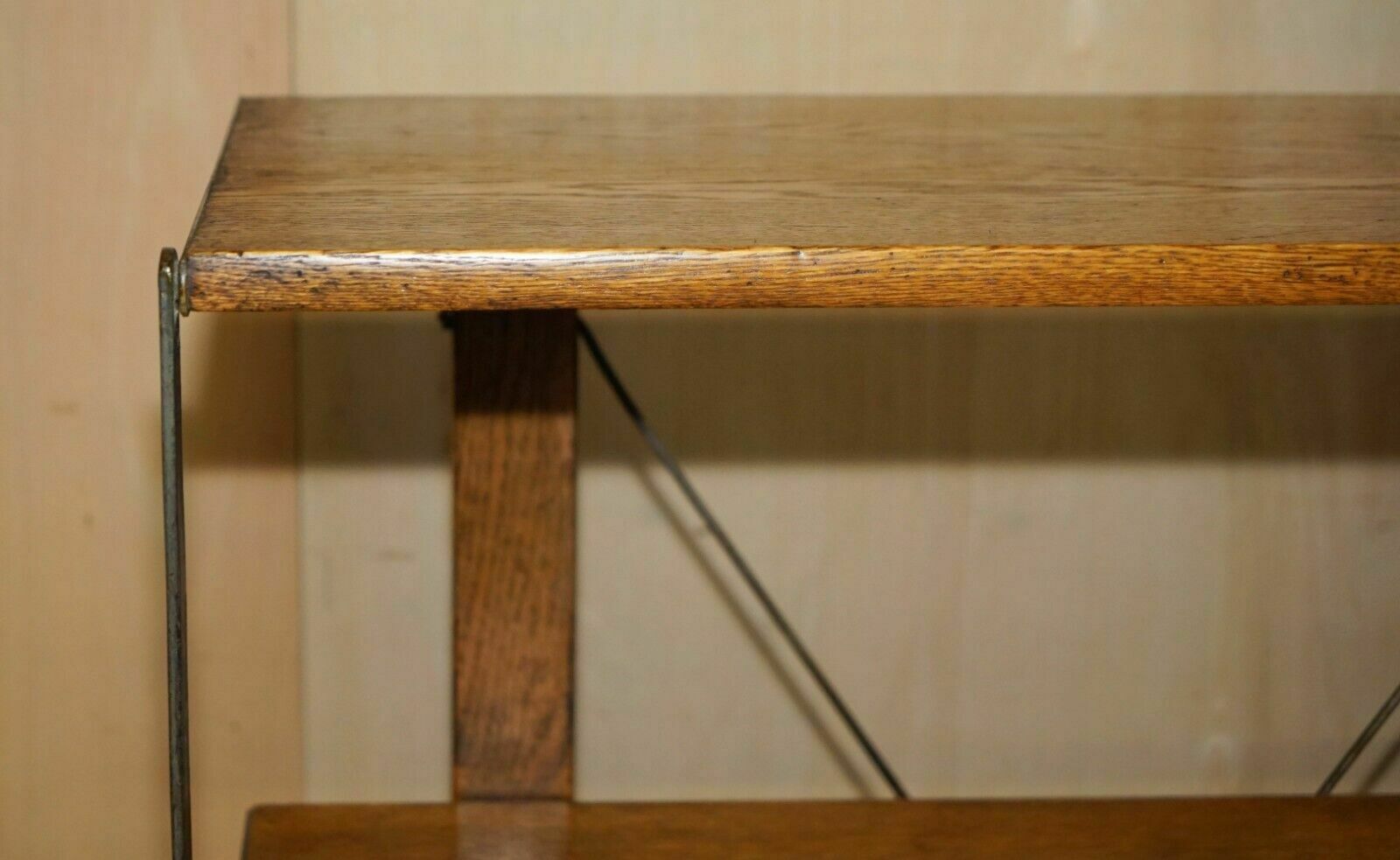 photo buy Fully Restored Circa 1910 Boeckh Brothers Metamorphic Bakers Table Bookcase