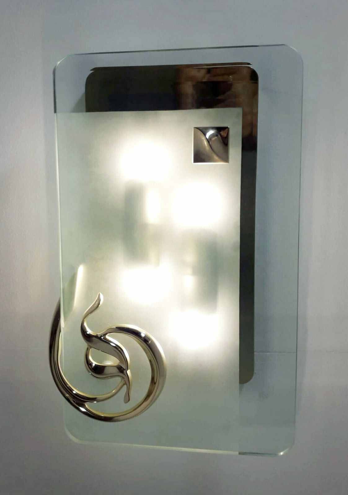 Art Deco Beveled Sconce By Fratelli Martini   3 Available photo vinterior