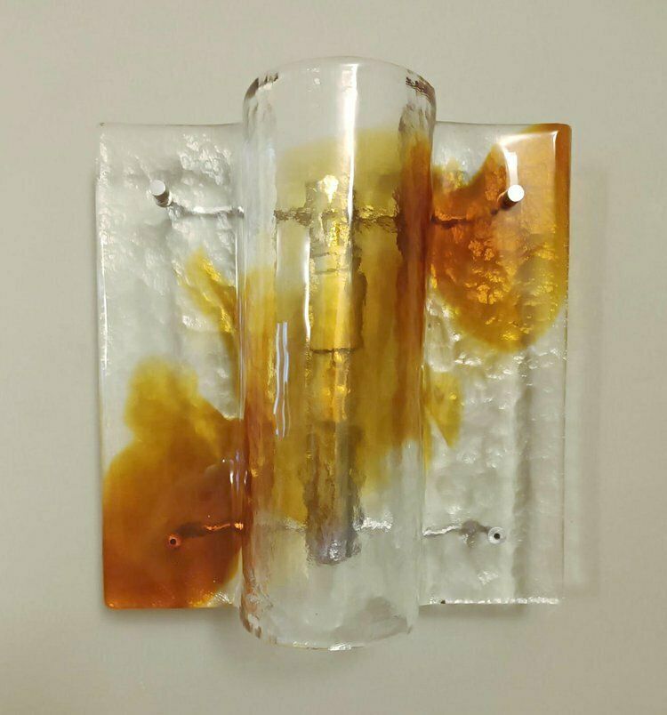 Amber Sconces By Mazzega, 1960s, 3 Available photo furniture