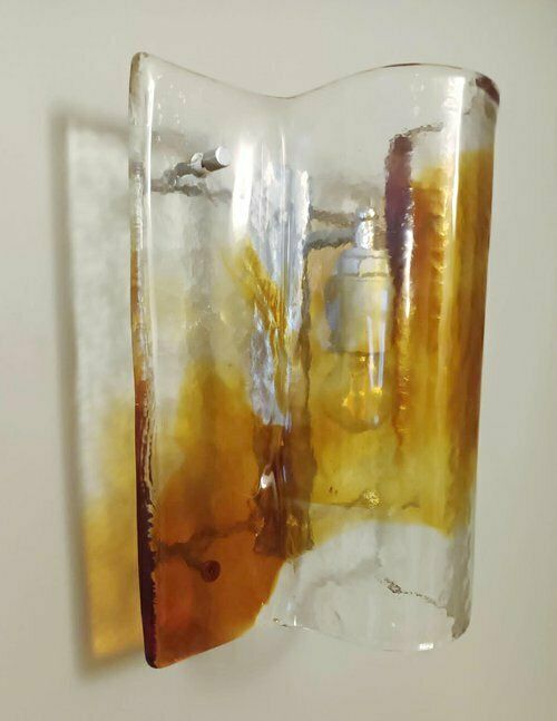 Amber Sconces By Mazzega, 1960s, 3 Available photo Lighting