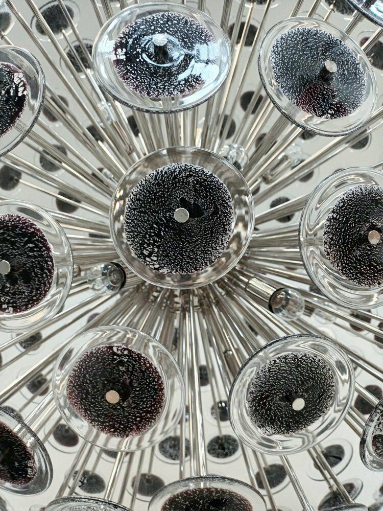 Black With Silver Disco Sputnik Chandelier photo 11713.6981