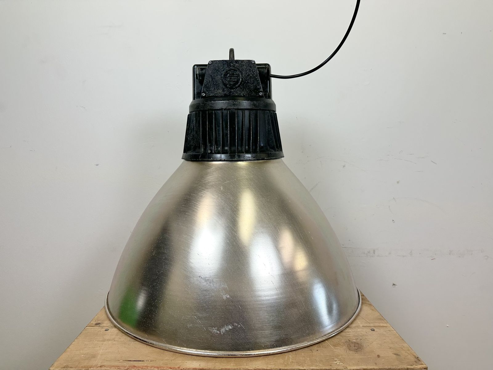 Large Industrial Aluminium Pendant Light From Elektrosvit, 1960s, 4x photo buy