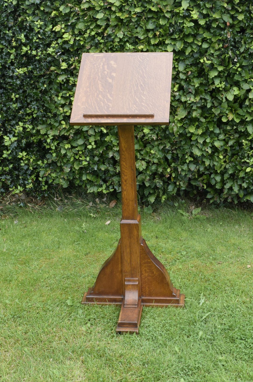 Early 20th Century Oak Lectern photo vintage