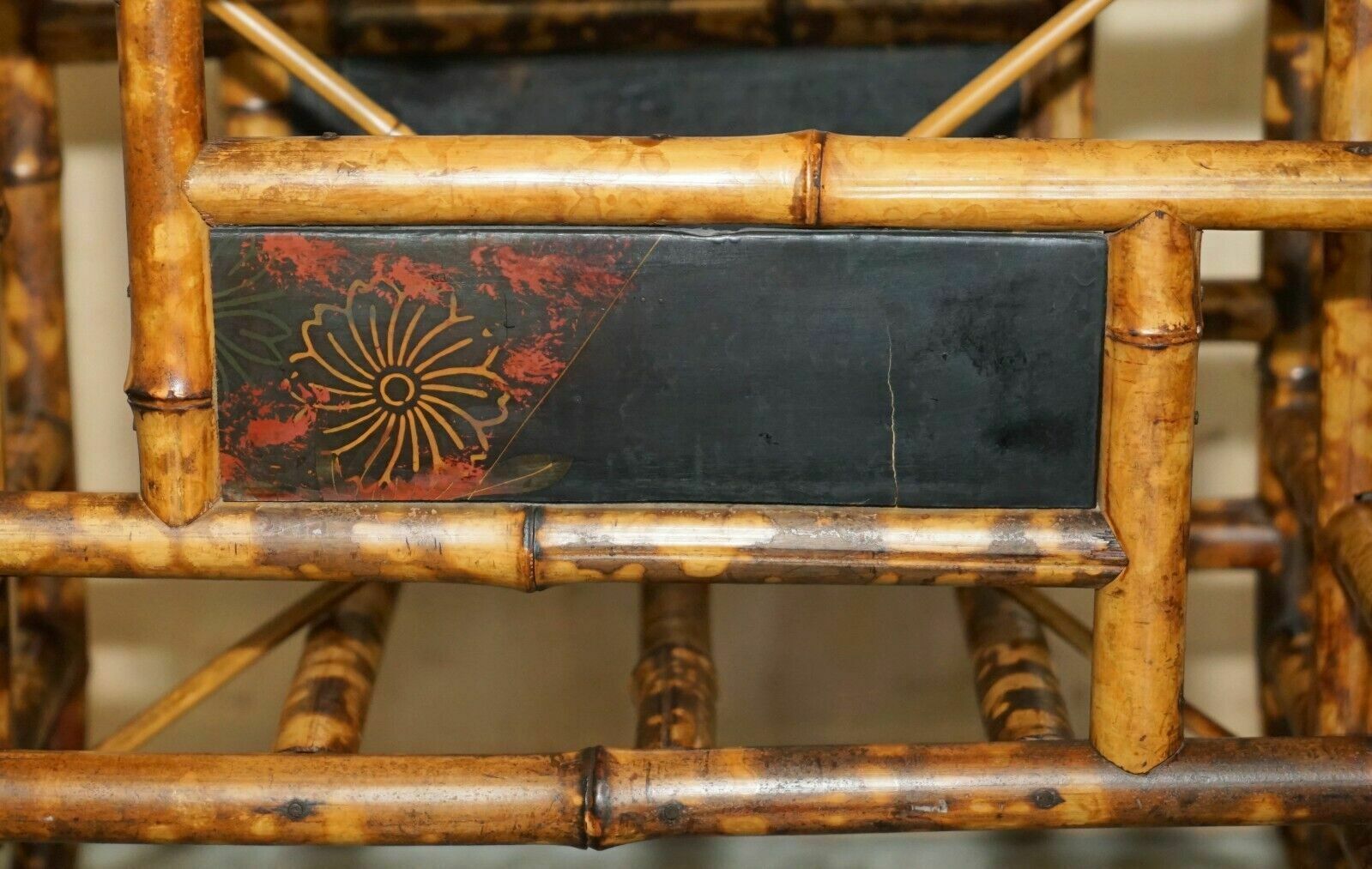 Antique Circa 1880 Aesthetic Movement Bamboo Carved Chinese Magazine Paper Rack photo 750.0