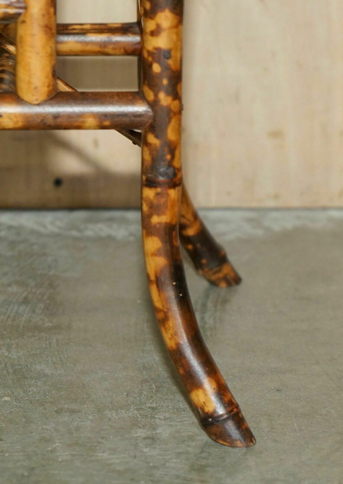 photo furniture Antique Circa 1880 Aesthetic Movement Bamboo Carved Chinese Magazine Paper Rack