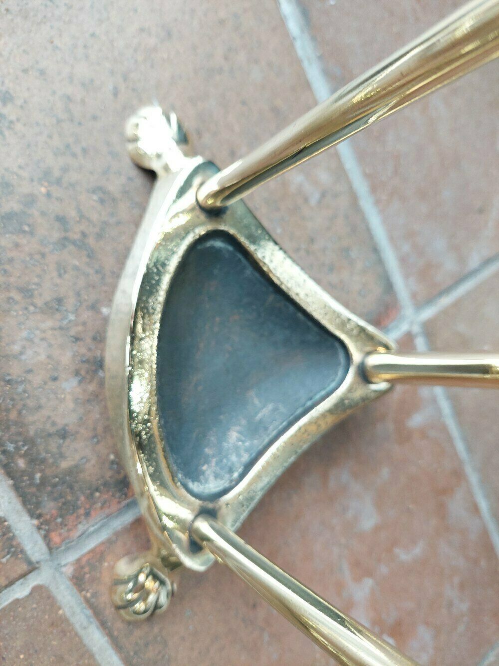 Early 20thc Brass Fireside Companion Set photo 350.0
