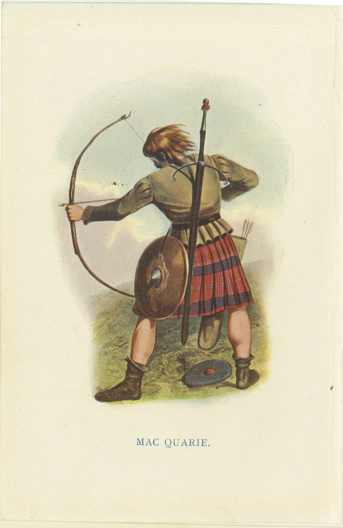 Set Of 4 Original Antique Prints Of Costumes Of The Clans Of Scotland photo 278.0