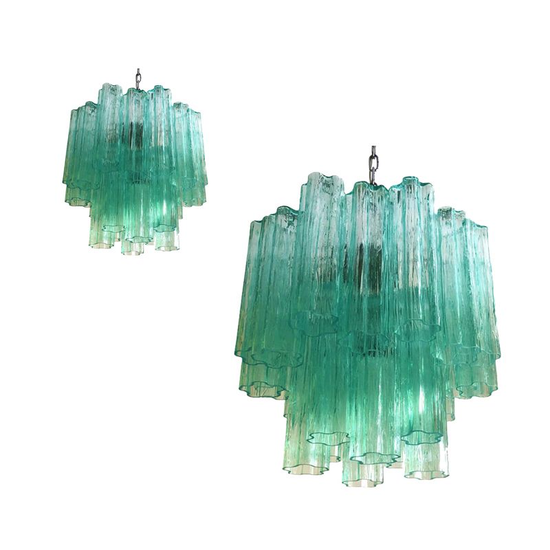 Contemporary Murano Glass Sputnik Chandelier , Lot Of 2 Or A Pair Of Chandeliers