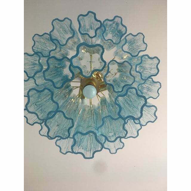 Murano Style Glass Chandelier, Lot Of 2 Or A Pair Of Chandeliers photo 3472.0