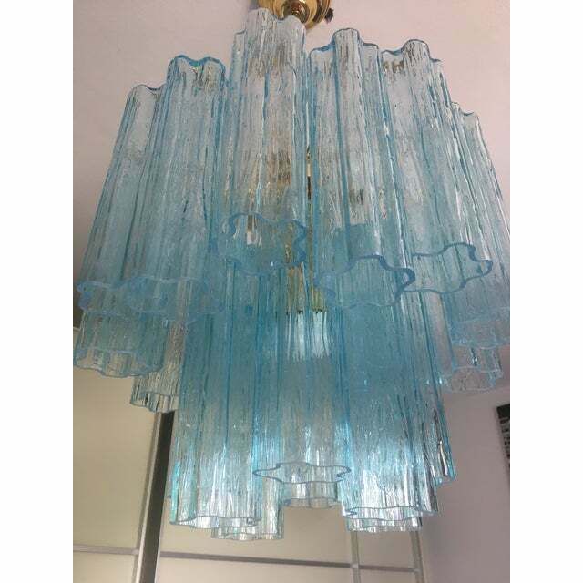 Murano Style Glass Chandelier, Lot Of 2 Or A Pair Of Chandeliers photo buy