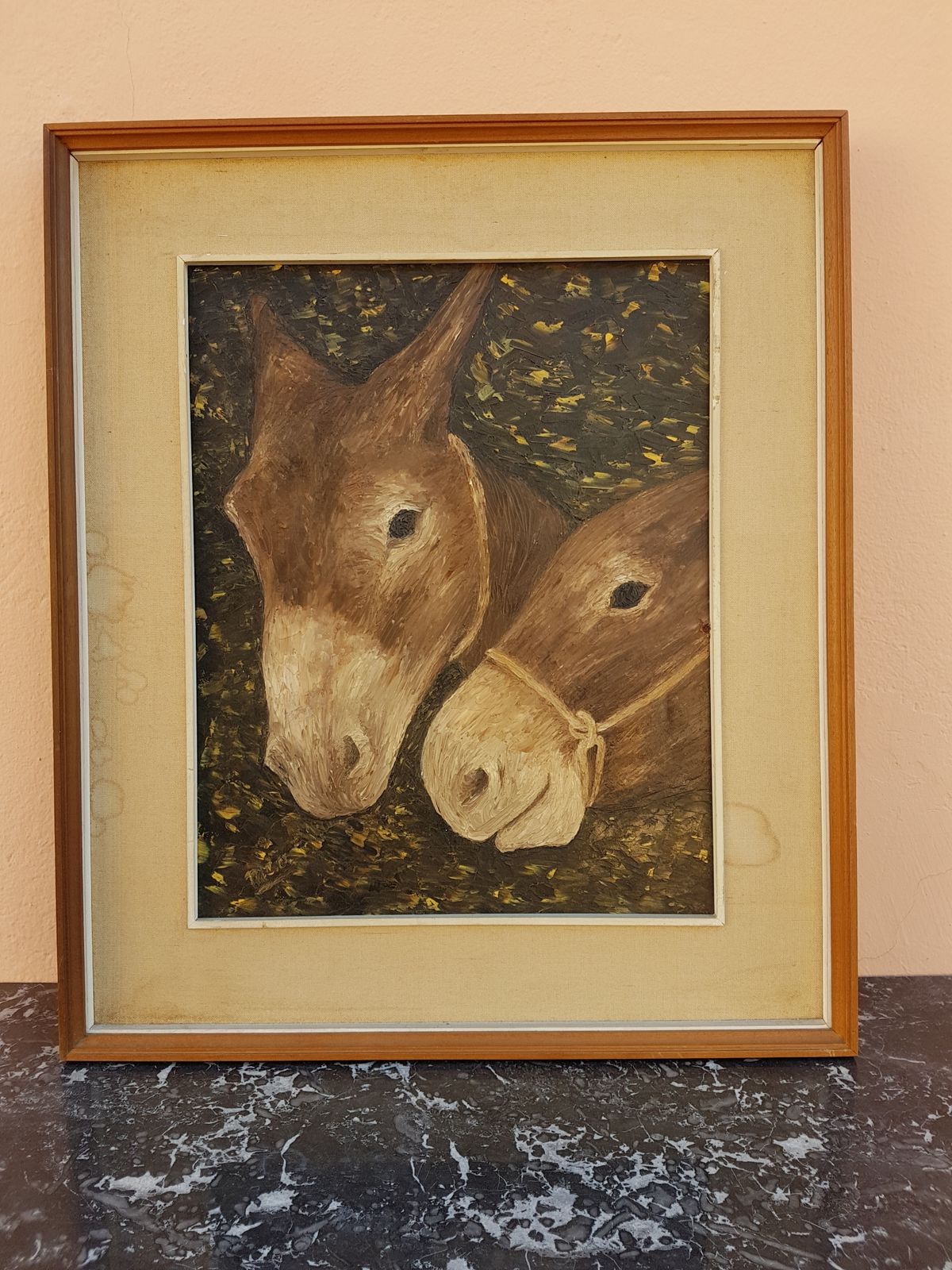 Portrait Of Horses Oil On Canvas photo buy