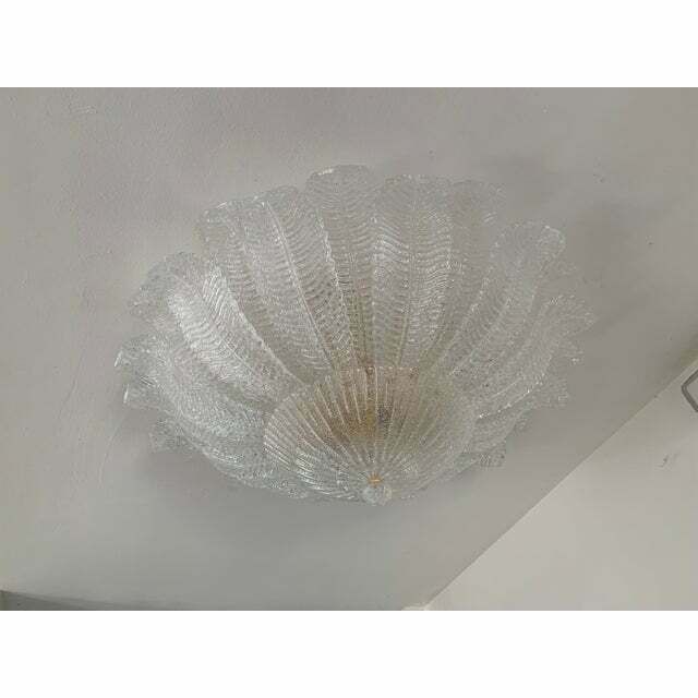 photo furniture Italian Impressive Murano Glass Sputnik Chandelier Flush Mount, Lot Of 2 Or A Pair Of Chandeliers