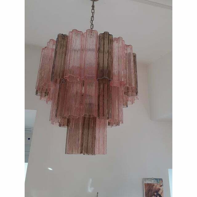 Italian Murano Style Glass Sputnik Chandelier, Lot Of 2 Or A Pair Of Chandeliers photo vinterior