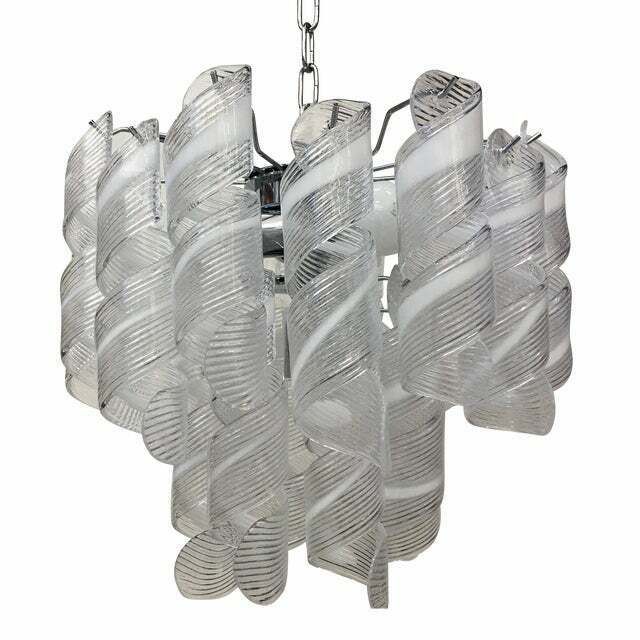 Murano Glass Sputnik Mazzega Style Chandelier , Lot Of 2 Or A Pair Of Chandeliers photo furniture