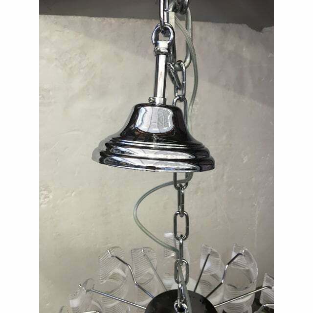 Murano Glass Sputnik Mazzega Style Chandelier , Lot Of 2 Or A Pair Of Chandeliers photo Lighting