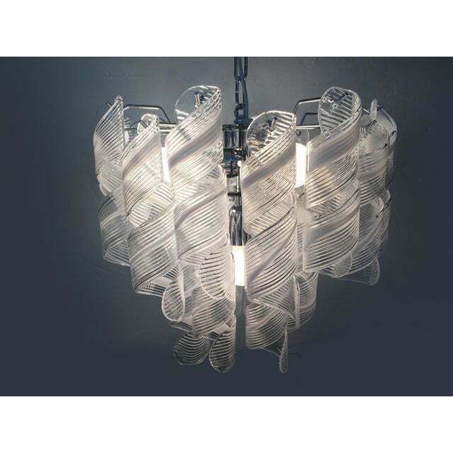 Murano Glass Sputnik Mazzega Style Chandelier , Lot Of 2 Or A Pair Of Chandeliers photo vinterior