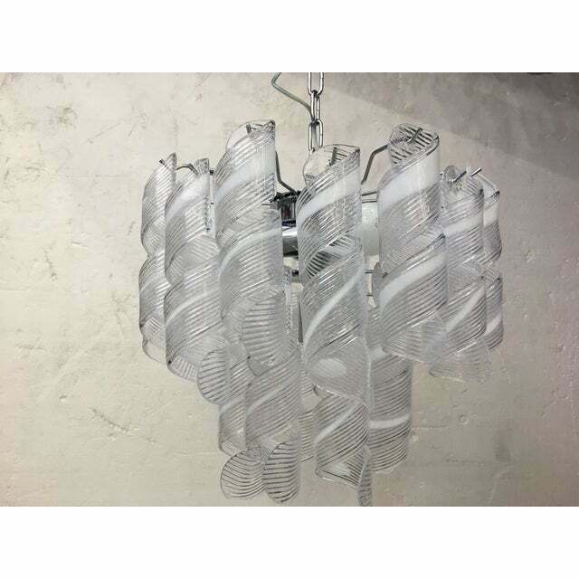 photo furniture Murano Glass Sputnik Mazzega Style Chandelier , Lot Of 2 Or A Pair Of Chandeliers