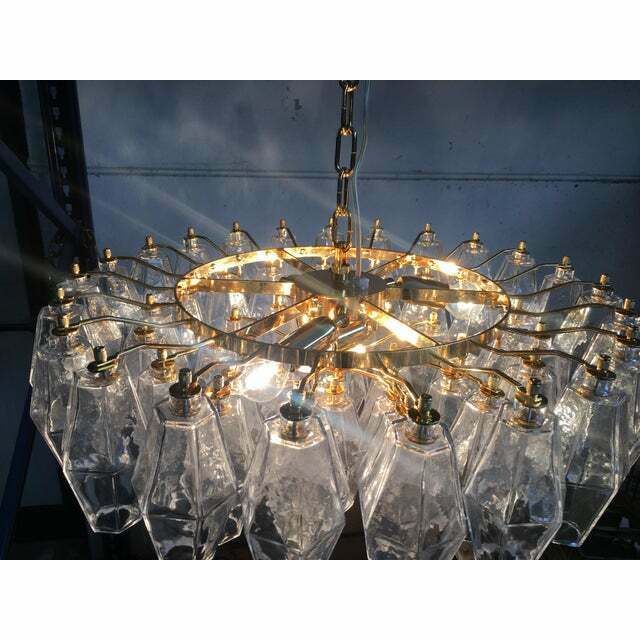 Italian Style Murano Glass Sputnik Chandelier Poliedro , Lot Of 2 Or A Pair Of Chandeliers photo 8432.0