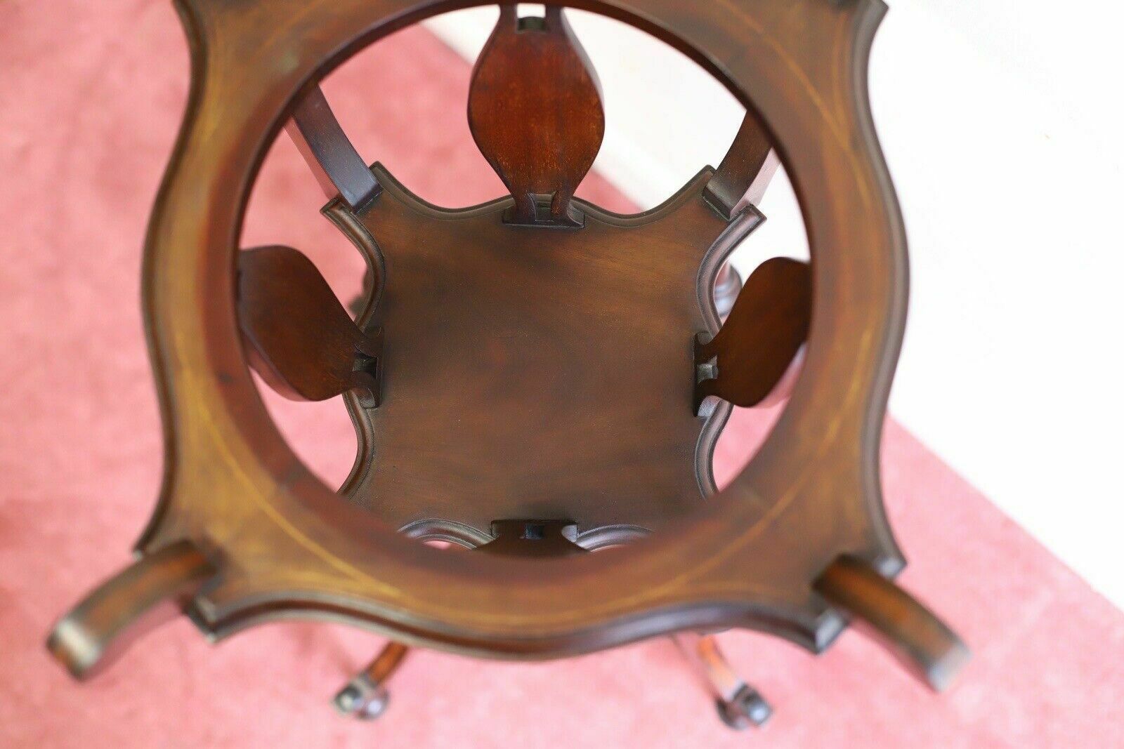 495.0 Antique Edwardian Jardiniere Stand photo