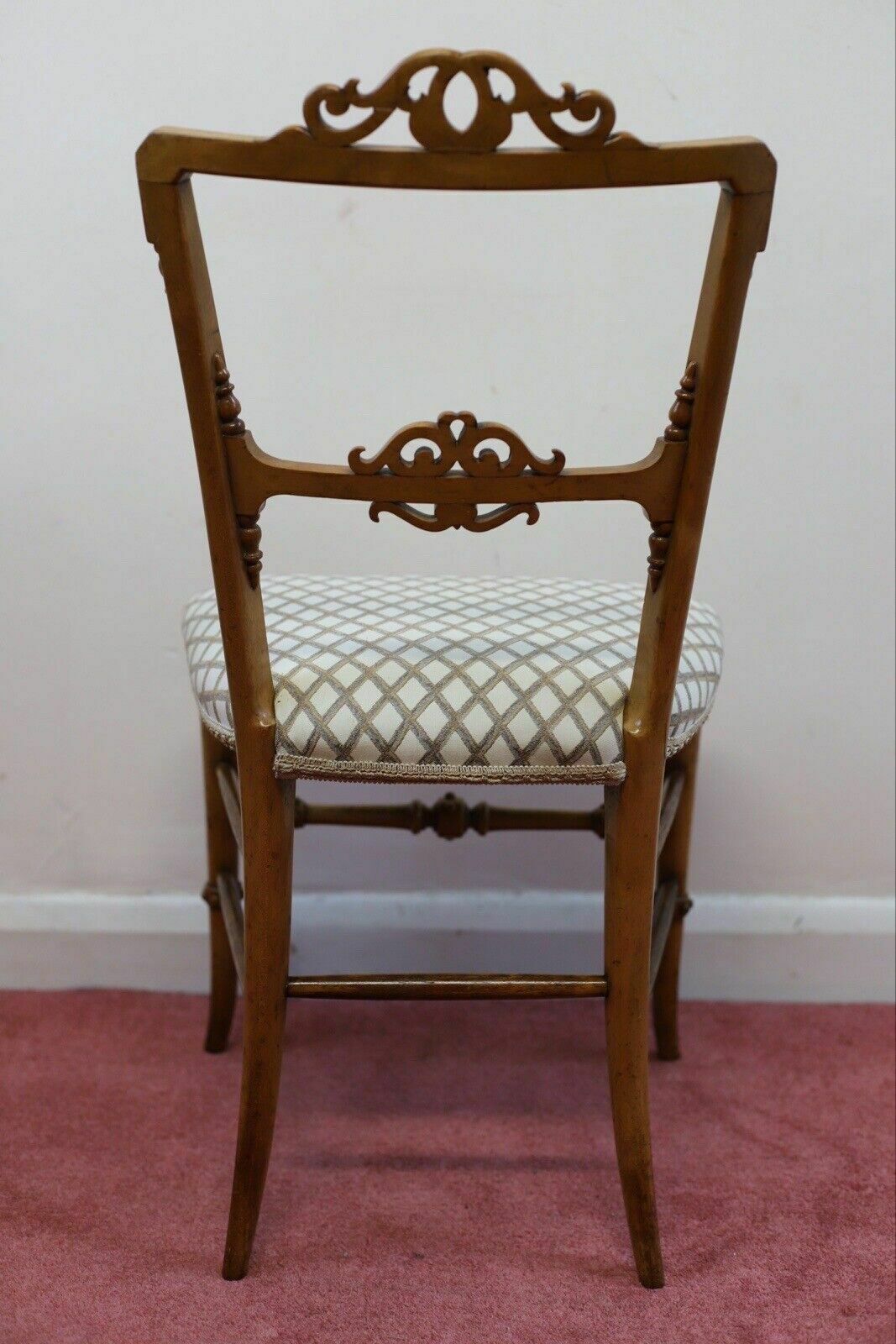 Beautiful Victorian Satin Walnut Bedroom Chair photo buy