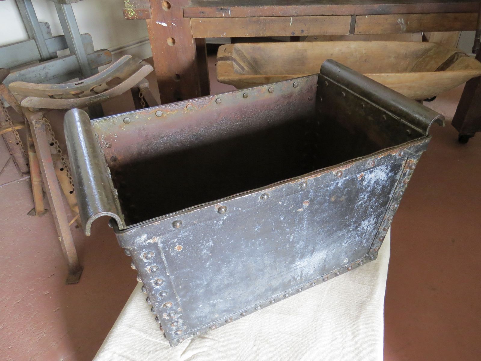 photo for sale Galvanised Riveted Quencher / Trough 19th Century.