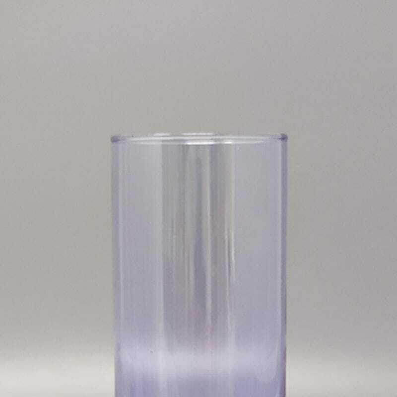 photo furniture 1970s Gorgeous Crystal Ice Bucket With 4 Glasses By Ivat. Made In Italy