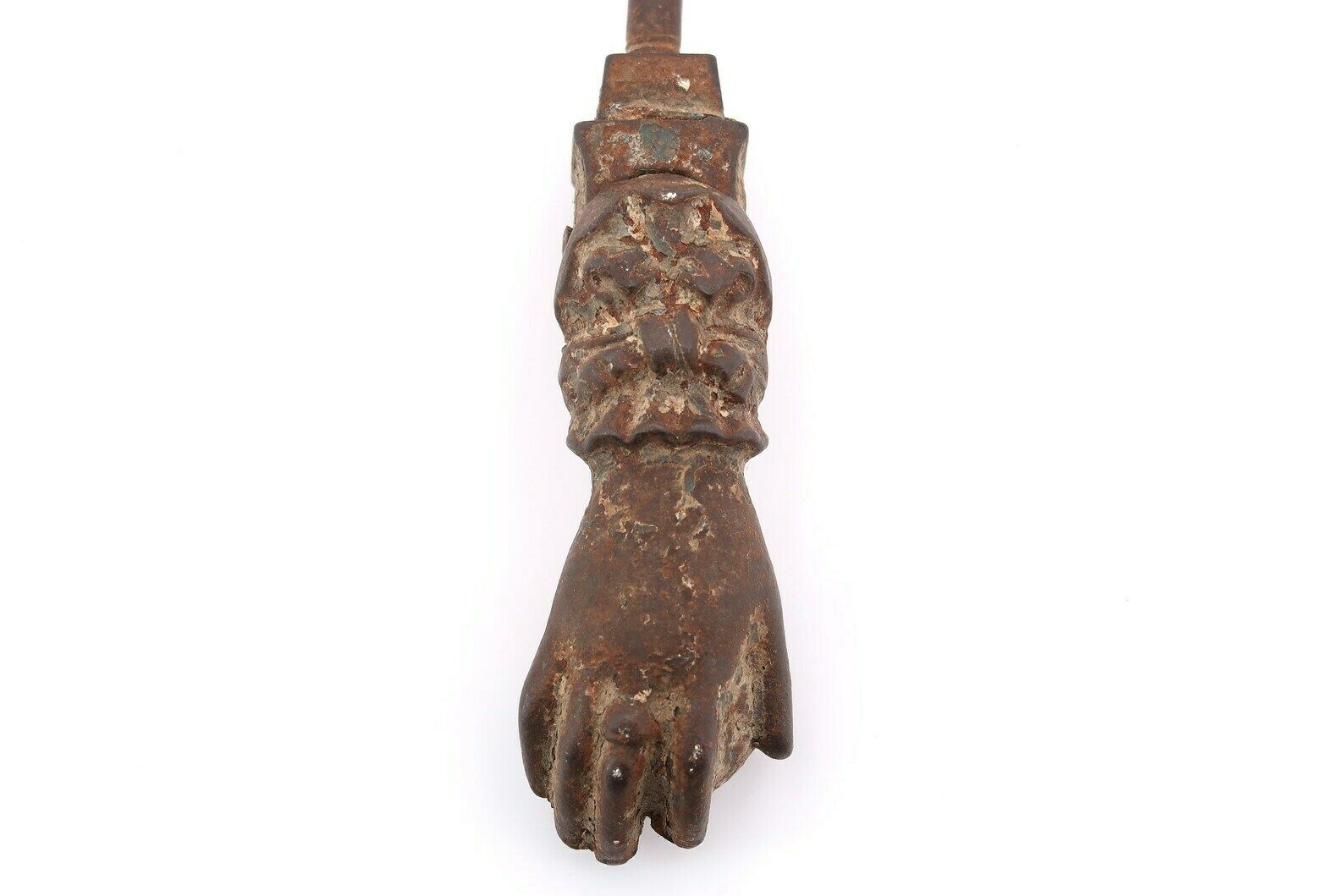 Metal Door Knocker Hand, 1930s / Door Knob, Handle, Lucky Charm, Boho Chic, Folk, Sculpture photo furniture