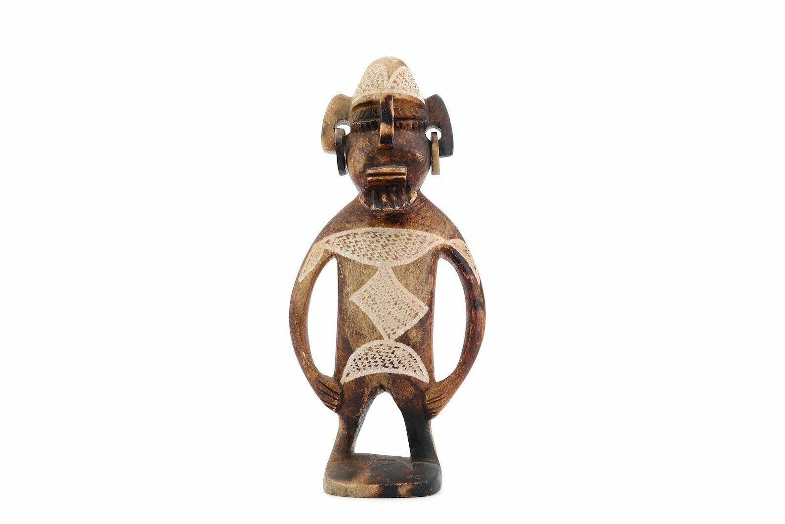 Statue d'homme en pierre sculptée, Maroc, années 1970 / Boho Chic, Folk, Morocco, Sculpture, Art