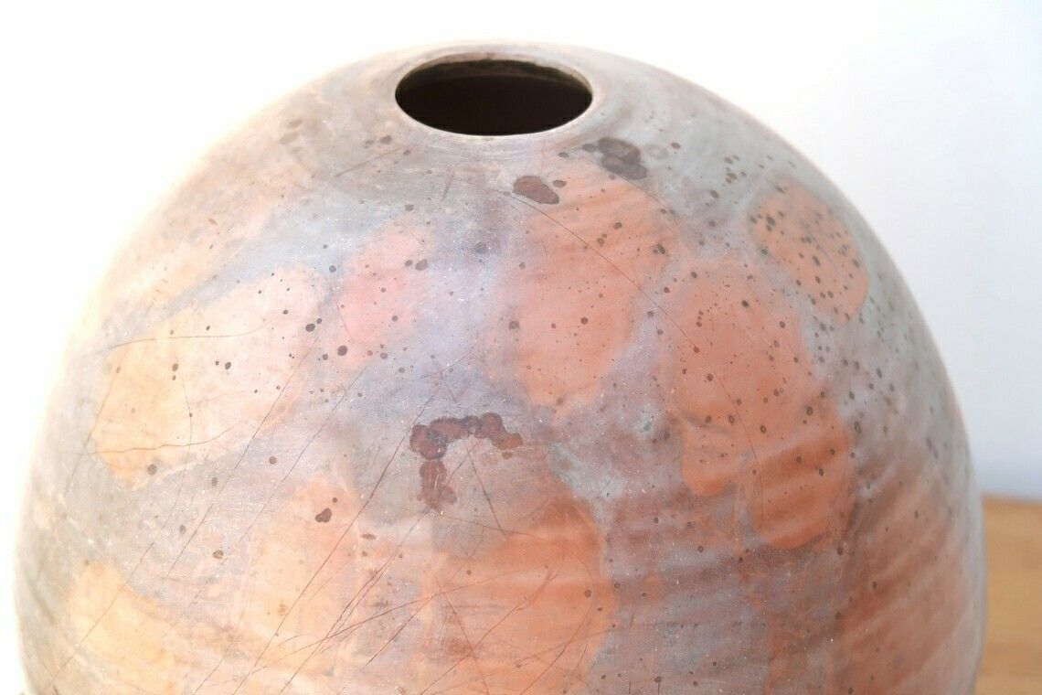 Franse Keramische Vaas Van Loul Combres, Jaren 1980 / Boho Chic, Bohemian, Rustic, Country, Ball, Minimalist photo buy