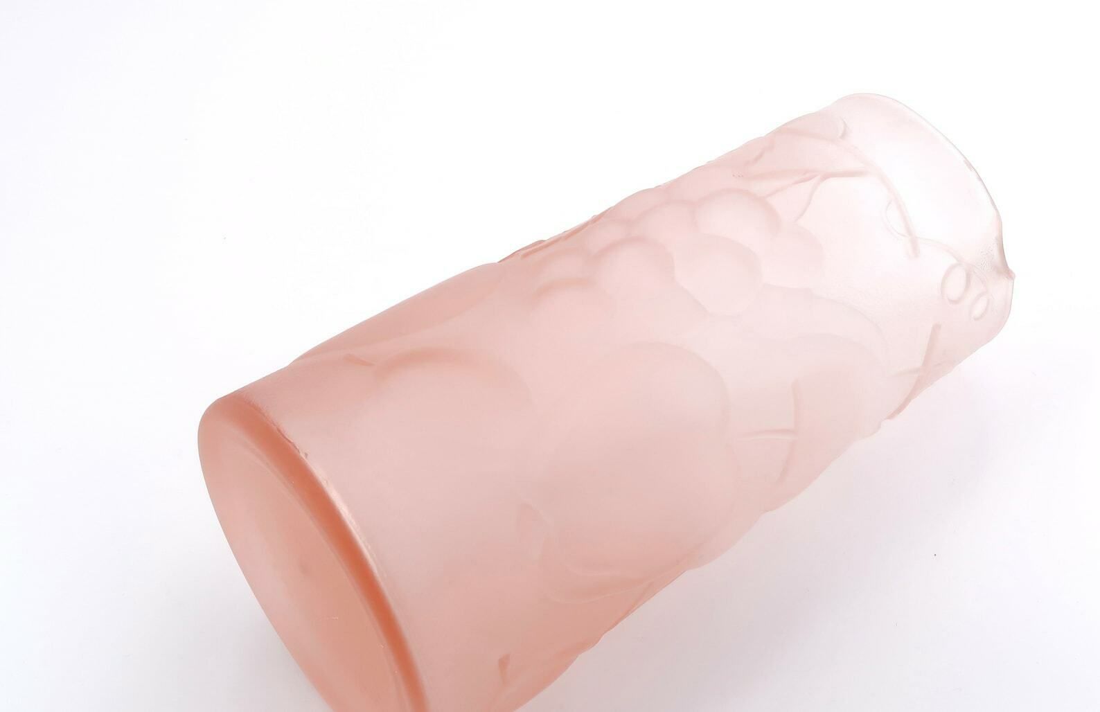Lichtroze Glazen Kan Van Empoli, Jaren 1960 / Genie Bottle Karaf, Pastel, Folk, Made In Italy photo for sale