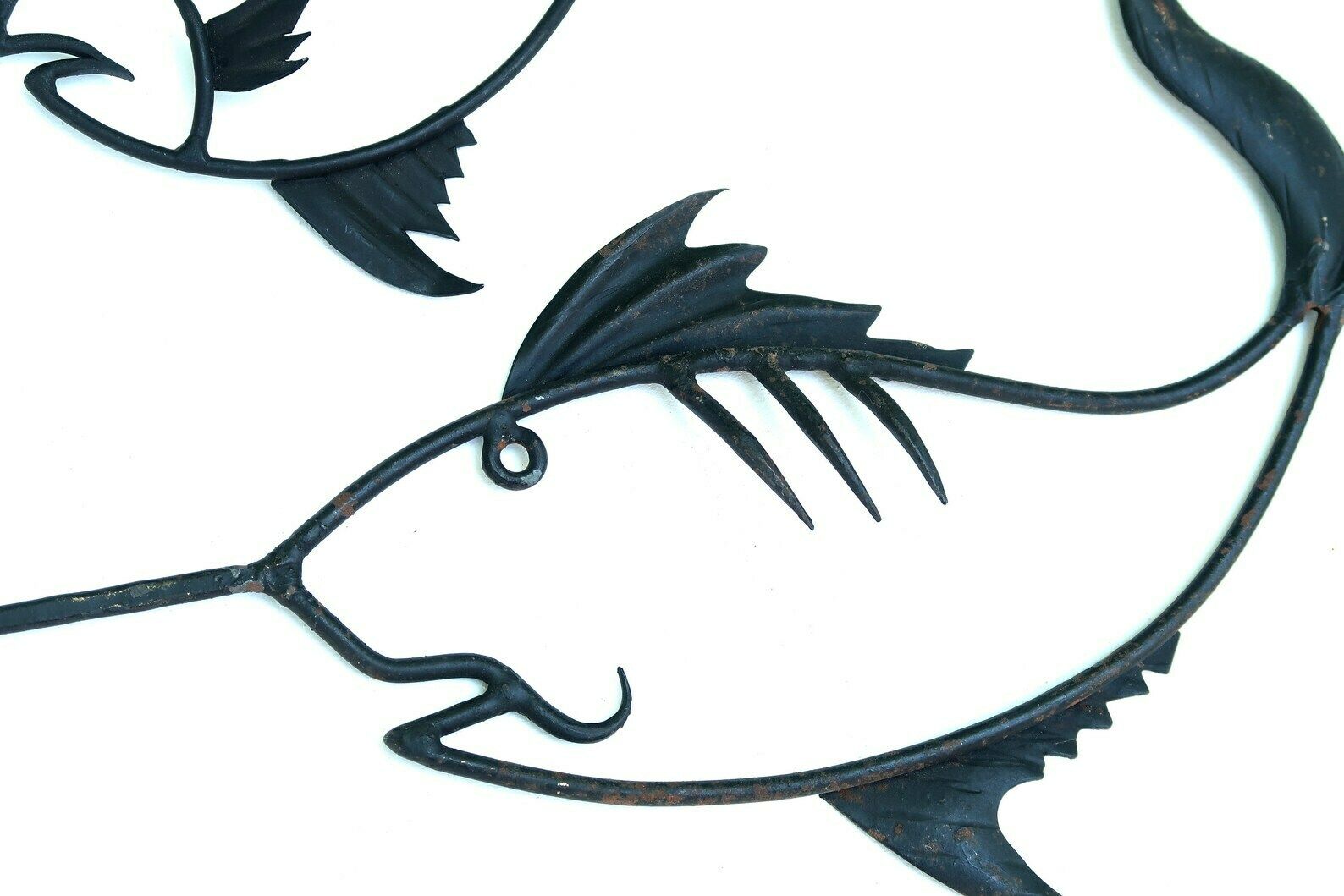French Metal Wall Hanging Decor: Fishes, 1950s / Swordfish, Fish, Mid Century, Animal, Nautical, Sea Ocean photo furniture