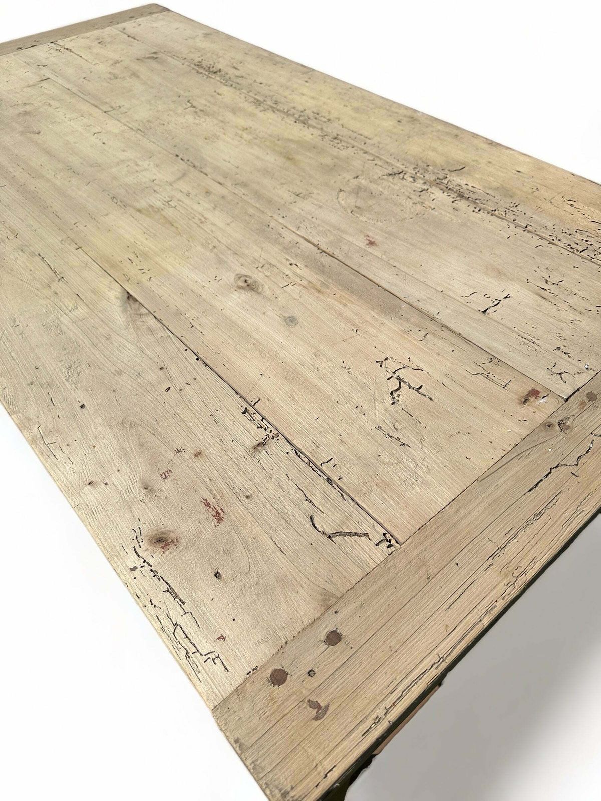 Antique French Provincial Farmhouse Elm Preparation Table Kitchen Island/Console Circa 1850 photo 995.0